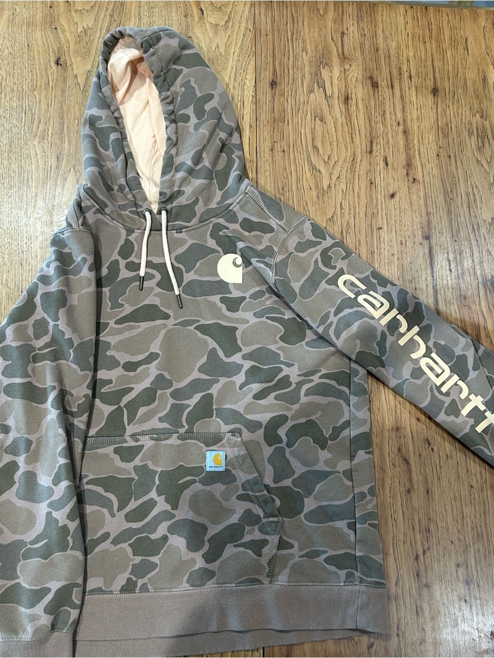 Carhartt Women’s Camo Hoodie - Pink & Tan